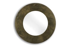 Milano Stone Bronze 1250 Round Frameless Mirror by Disain1971