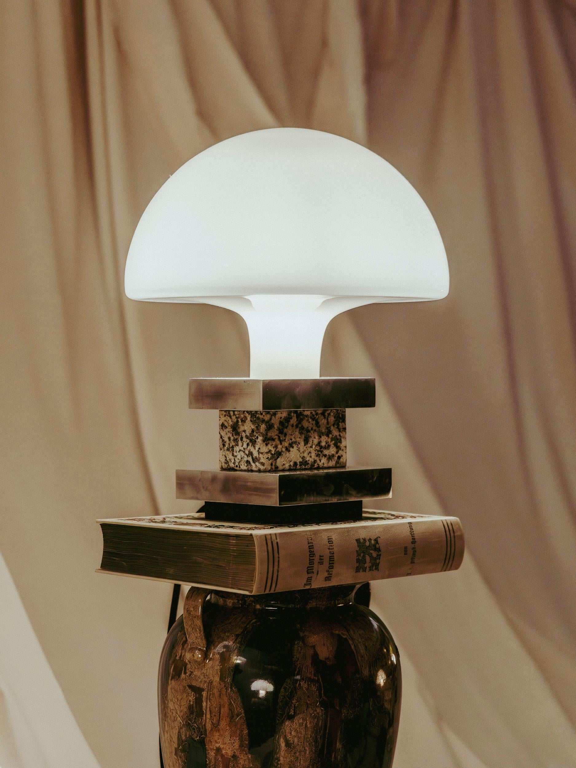 TABLE LAMP MILANO - Limited Borsani Edition 1/7 - No.2 

The new table lamp MILANO by Fabian Freytag Studio is a fascinating example of how artificial intelligence and traditional craftsmanship can harmoniously collaborate. The design of the lamp