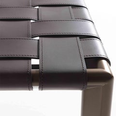 Milano Woven Moro Leather Bench