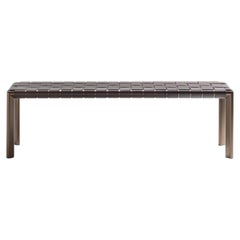 Milano Woven Moro Leather Bench