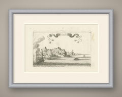Milazzo (Melazzo), Sicily, Siege of 1718, Antique Engraving, circa 1720
