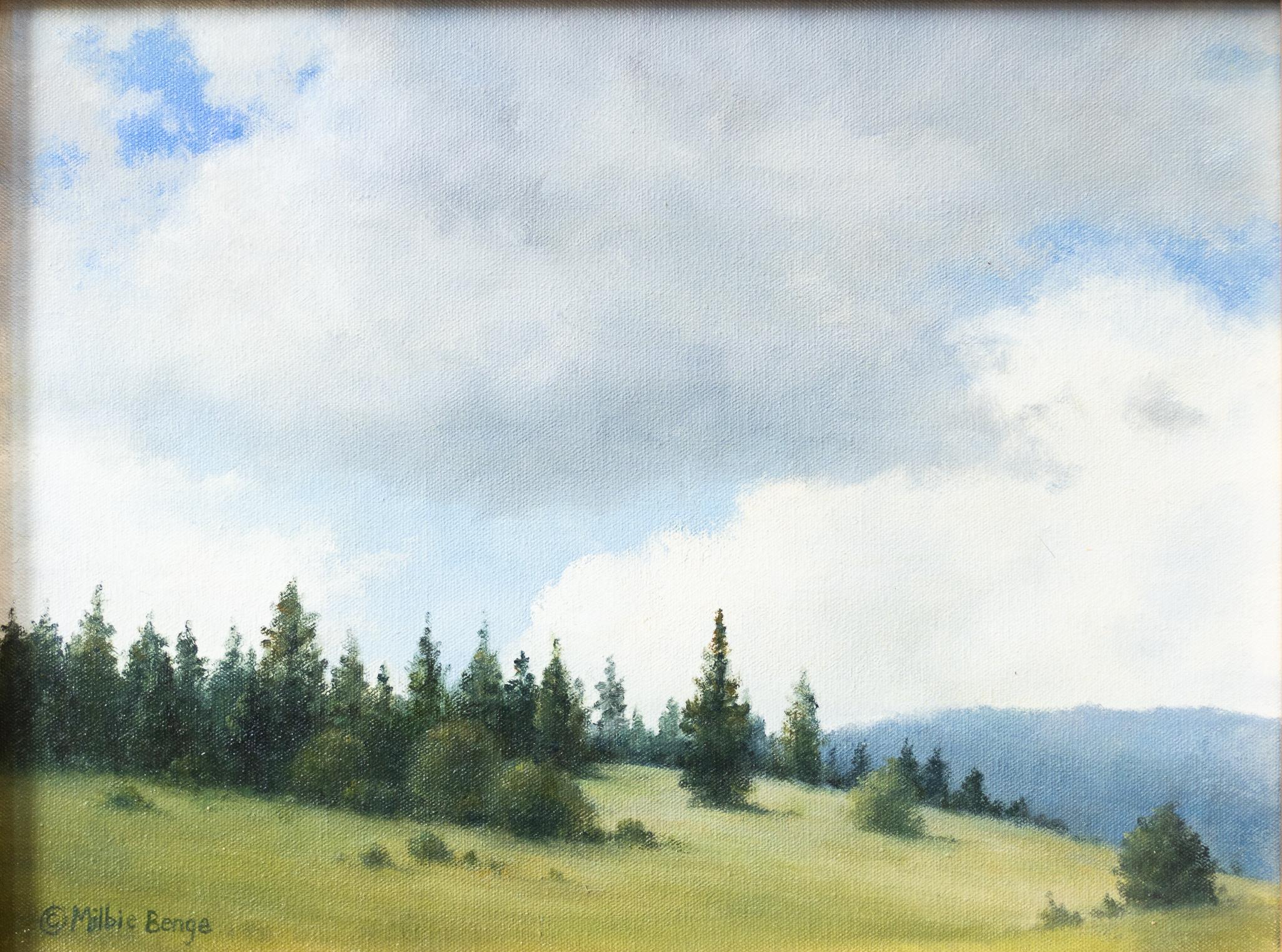 New Mexico Big Sky - Painting by Milbie Benge