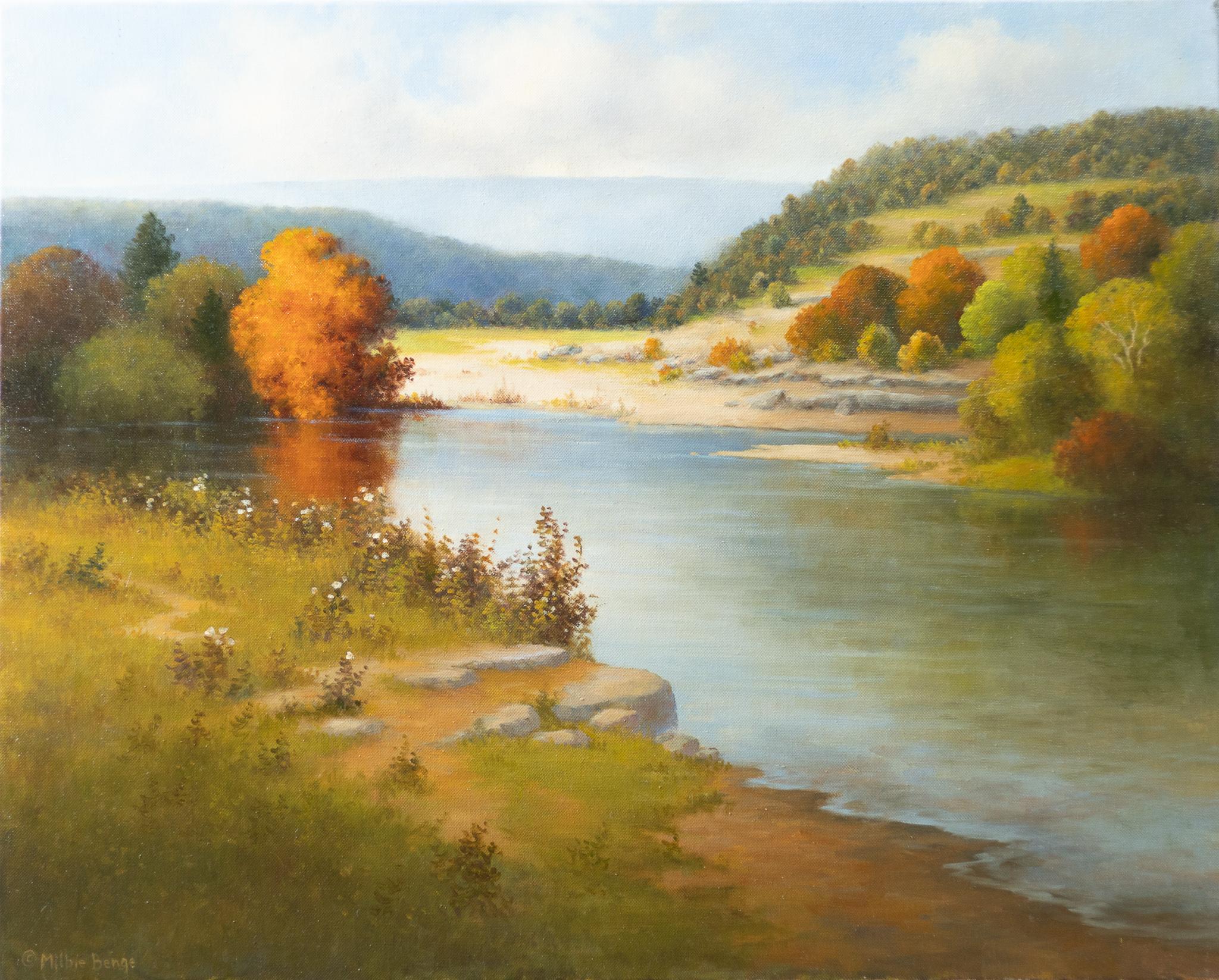 Milbie Benge Landscape Painting - Season of Color