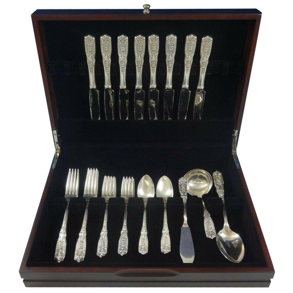 Milburn Rose by Westmorland Sterling Silver Flatware Set for 8 Service 36 Pieces