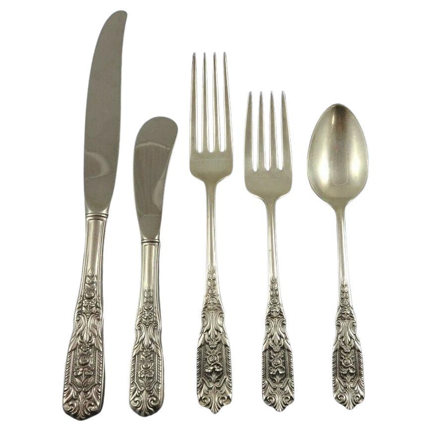Milburn Rose by Westmorland Juego de cubiertos de plata de ley Servicio 44 piezas en venta