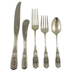 Milburn Rose by Westmorland Sterling Silver Flatware Set Service 44 Pieces