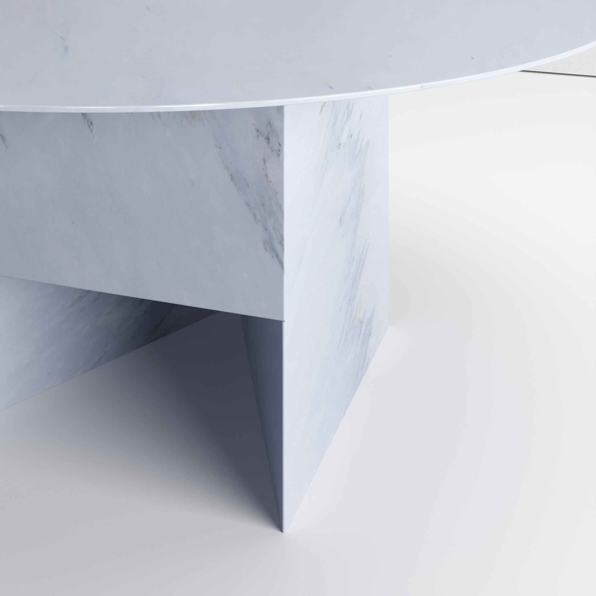 Post-Modern Mild Difference Marble Table by SCATTER.D STUDIO For Sale