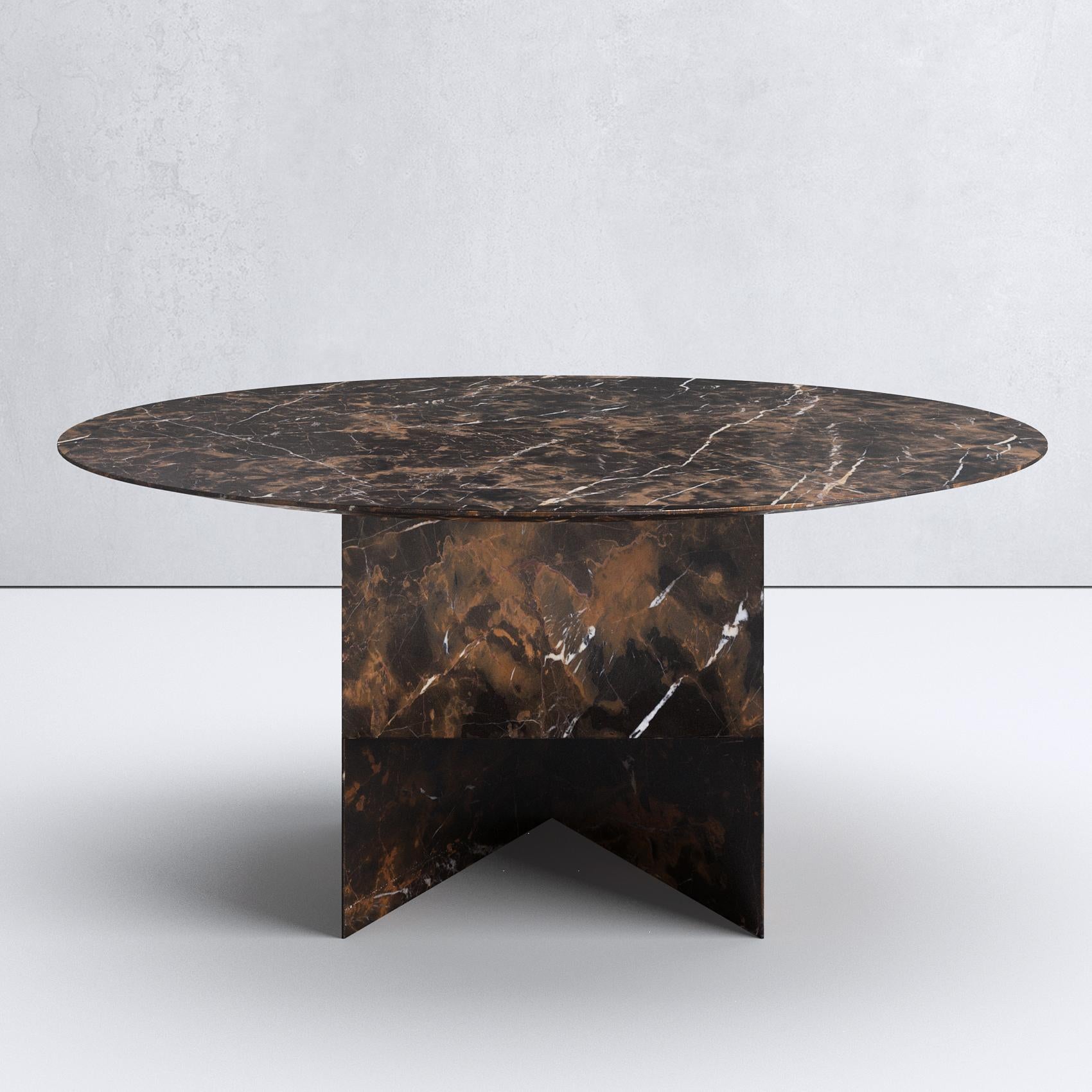 Polished Mild Difference Marble Table by SCATTER.D STUDIO For Sale