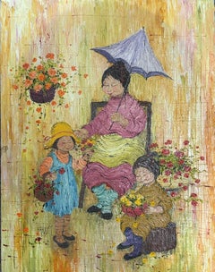 “Woman with 2 children”