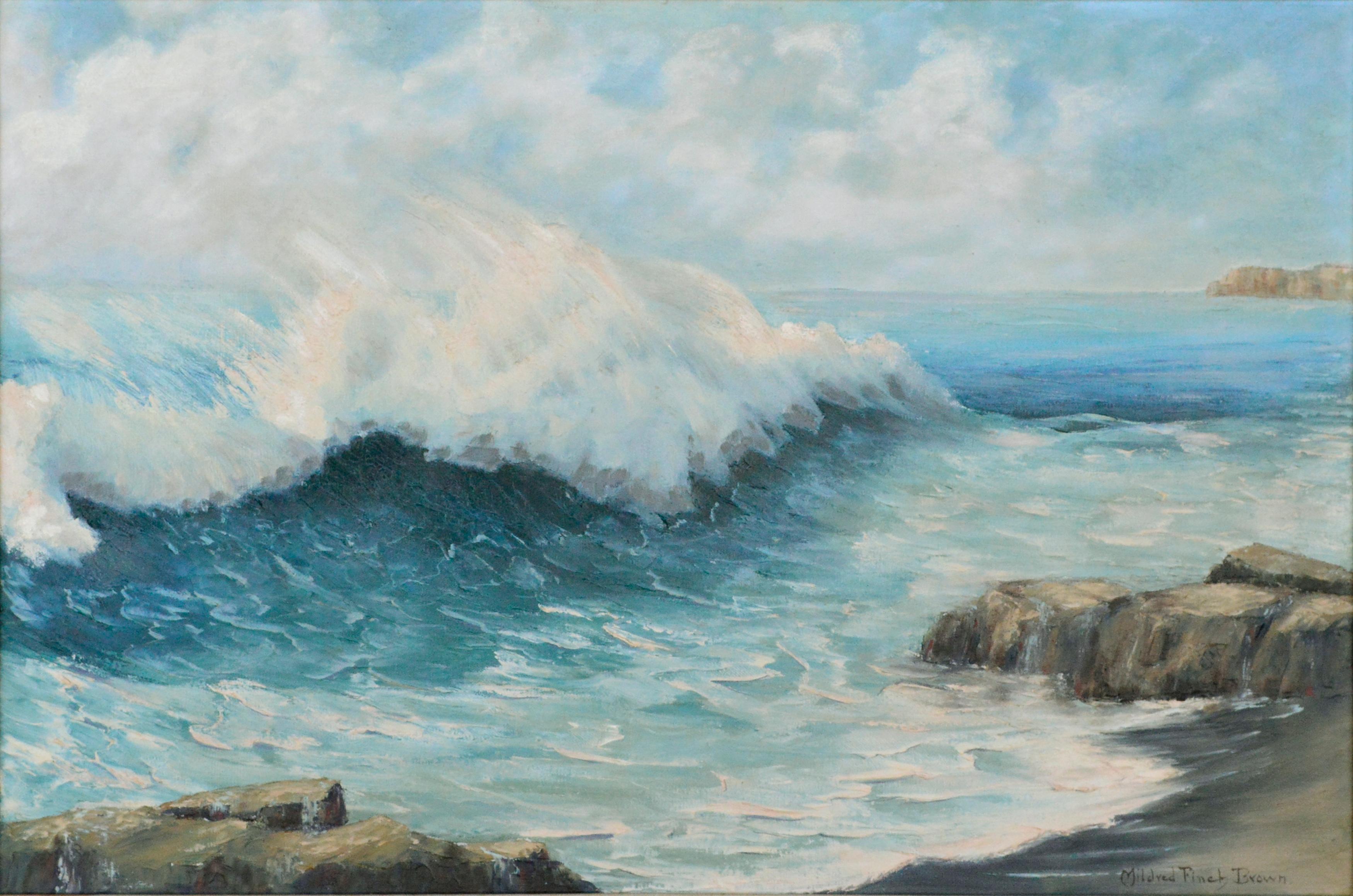 Mid Century Laguna Beach, California Seascape -- 