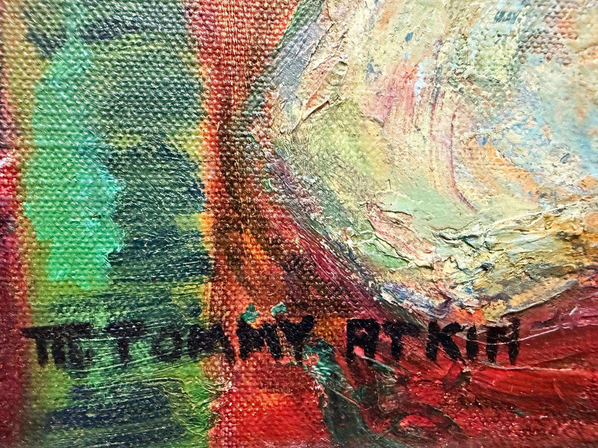 Mildred Tommy Atkin Mitte des Jahrhunderts Malerei Abstrakter Expressionist im Angebot 4