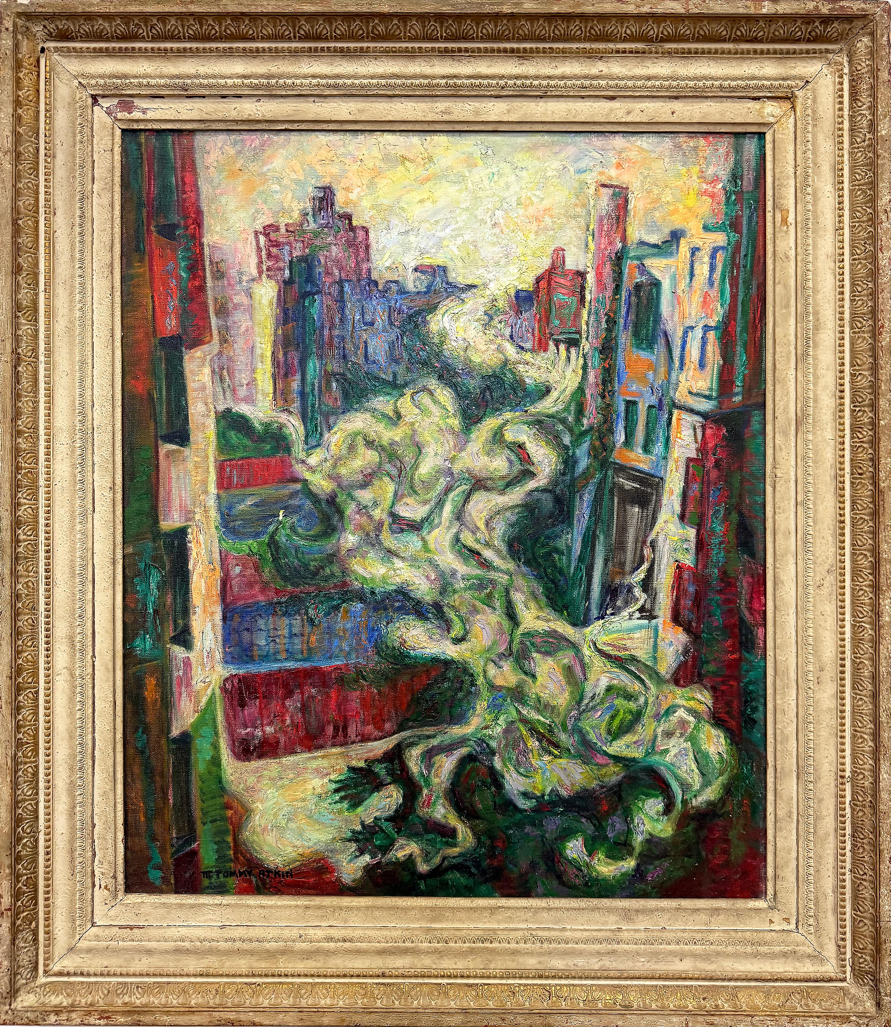 Mildred Tommy Atkin Mitte des Jahrhunderts Malerei Abstrakter Expressionist im Angebot 5
