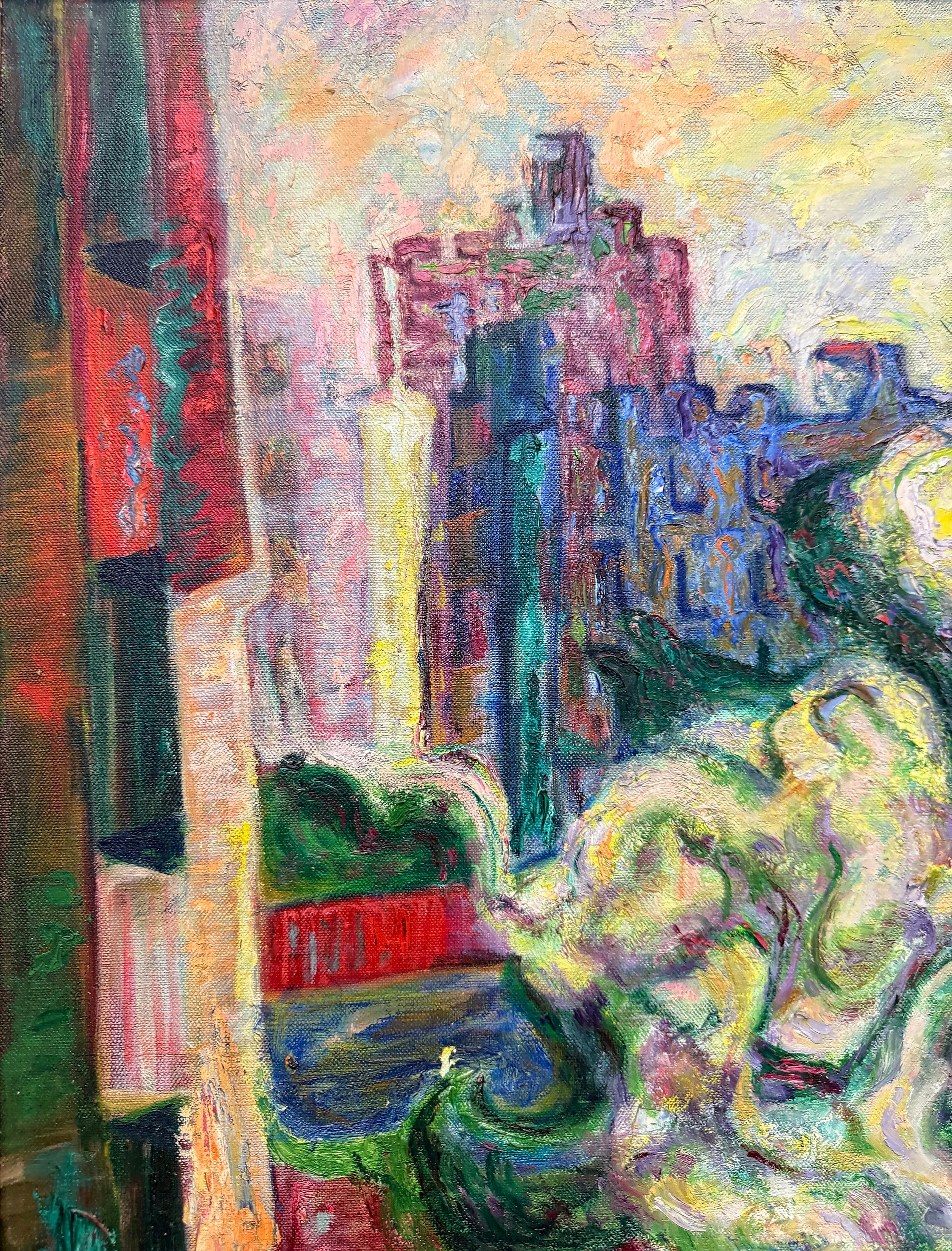 Mildred Tommy Atkin Mitte des Jahrhunderts Malerei Abstrakter Expressionist im Angebot 1