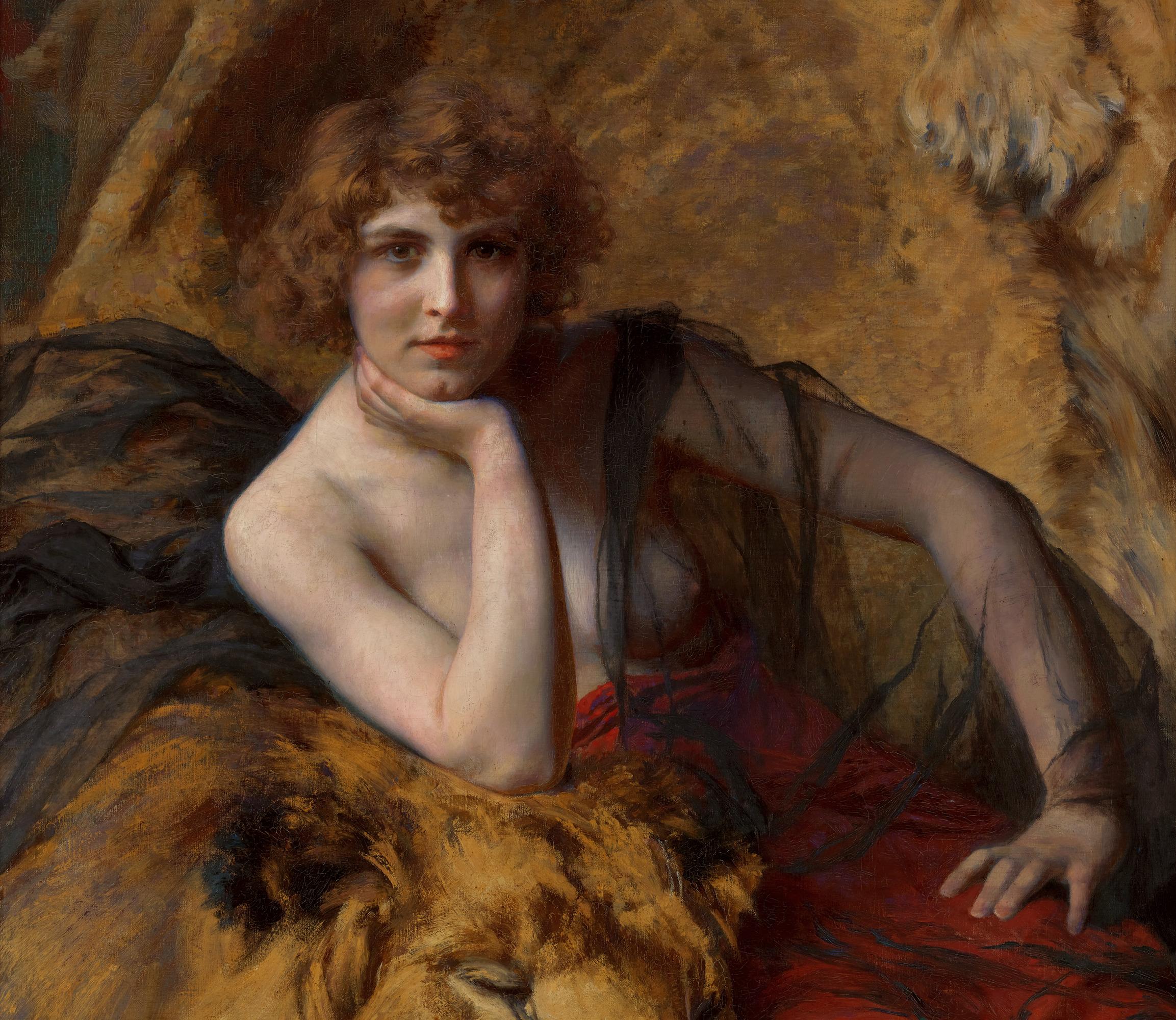 Lady And The Lion By Émile Friant 2