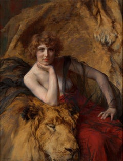 La Dame et le Lion d'Émile Friant