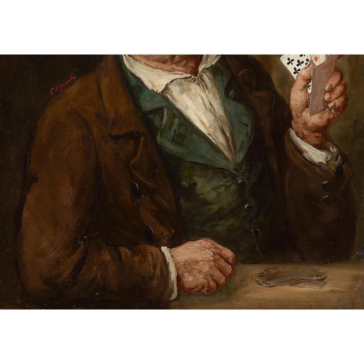 Olio su tela francese del XIX-XX secolo 