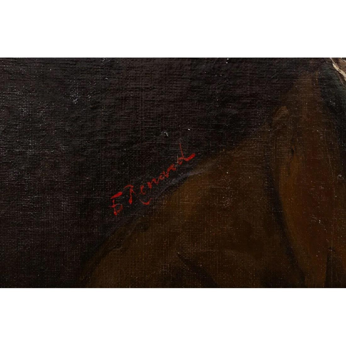 Olio su tela francese del XIX-XX secolo 