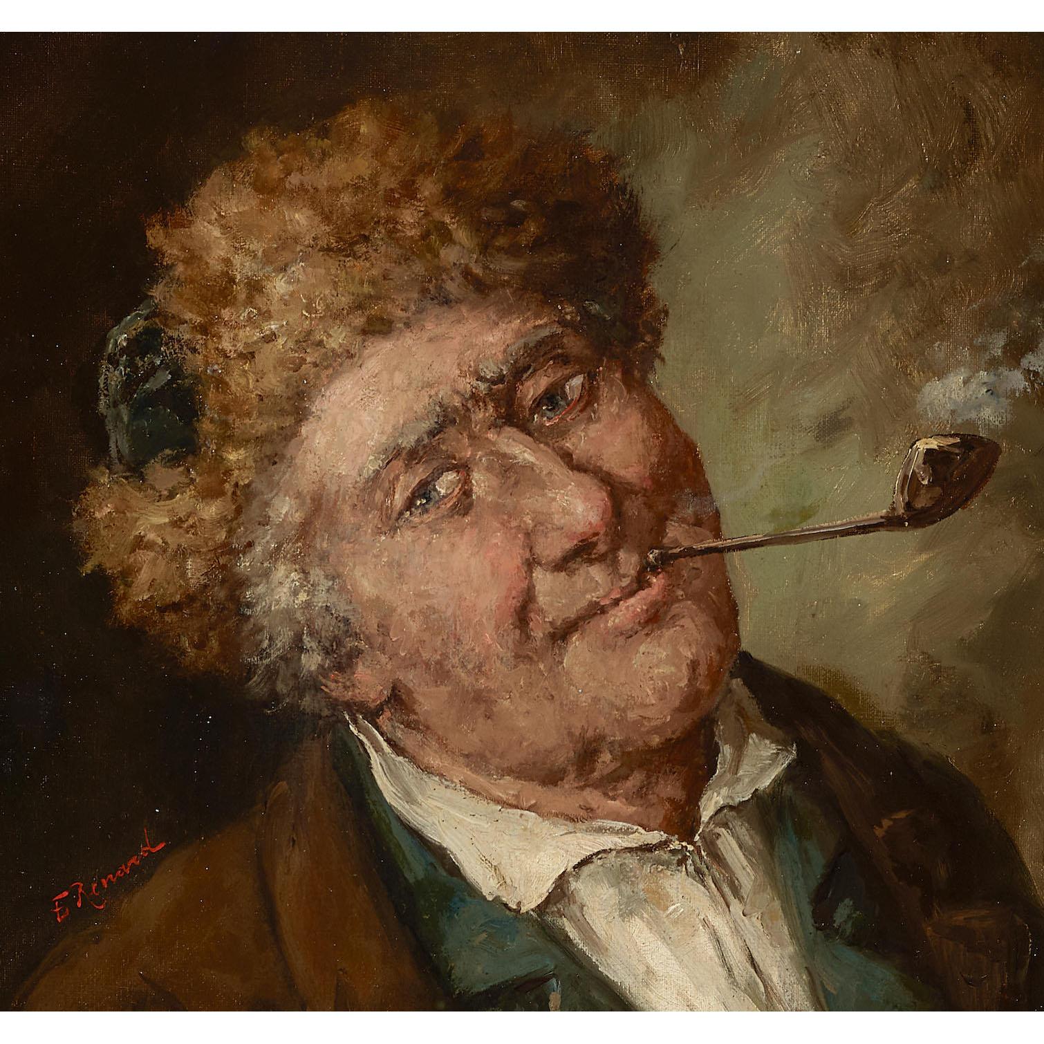 Olio su tela francese del XIX-XX secolo 