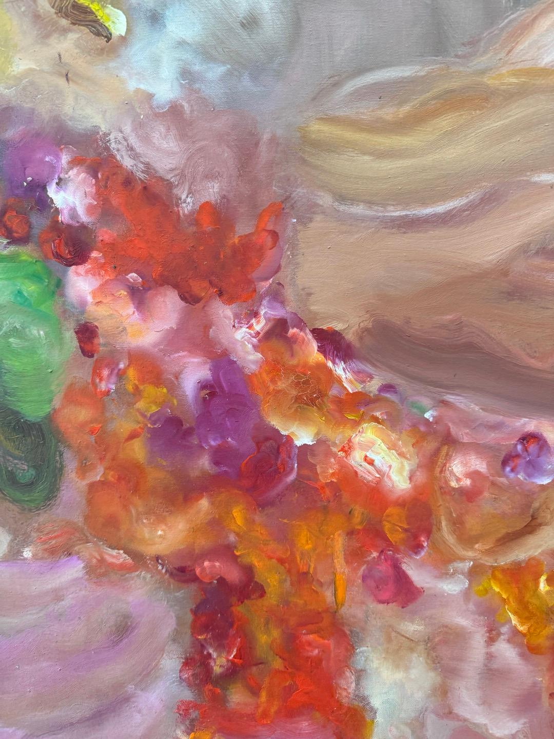 Orizzonti ondulati - Abstract Painting Marrone di Mile Saula