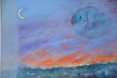 Particles of Life - Peinture acrylique Bleu Rouge Gris Jaune Blanc Noir