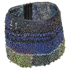 Milena Zu Blue and Green Swarovski Beads Bracelet