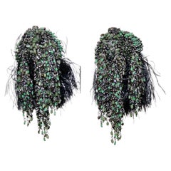 Milena Zu Silk and Turquoise Earrings 