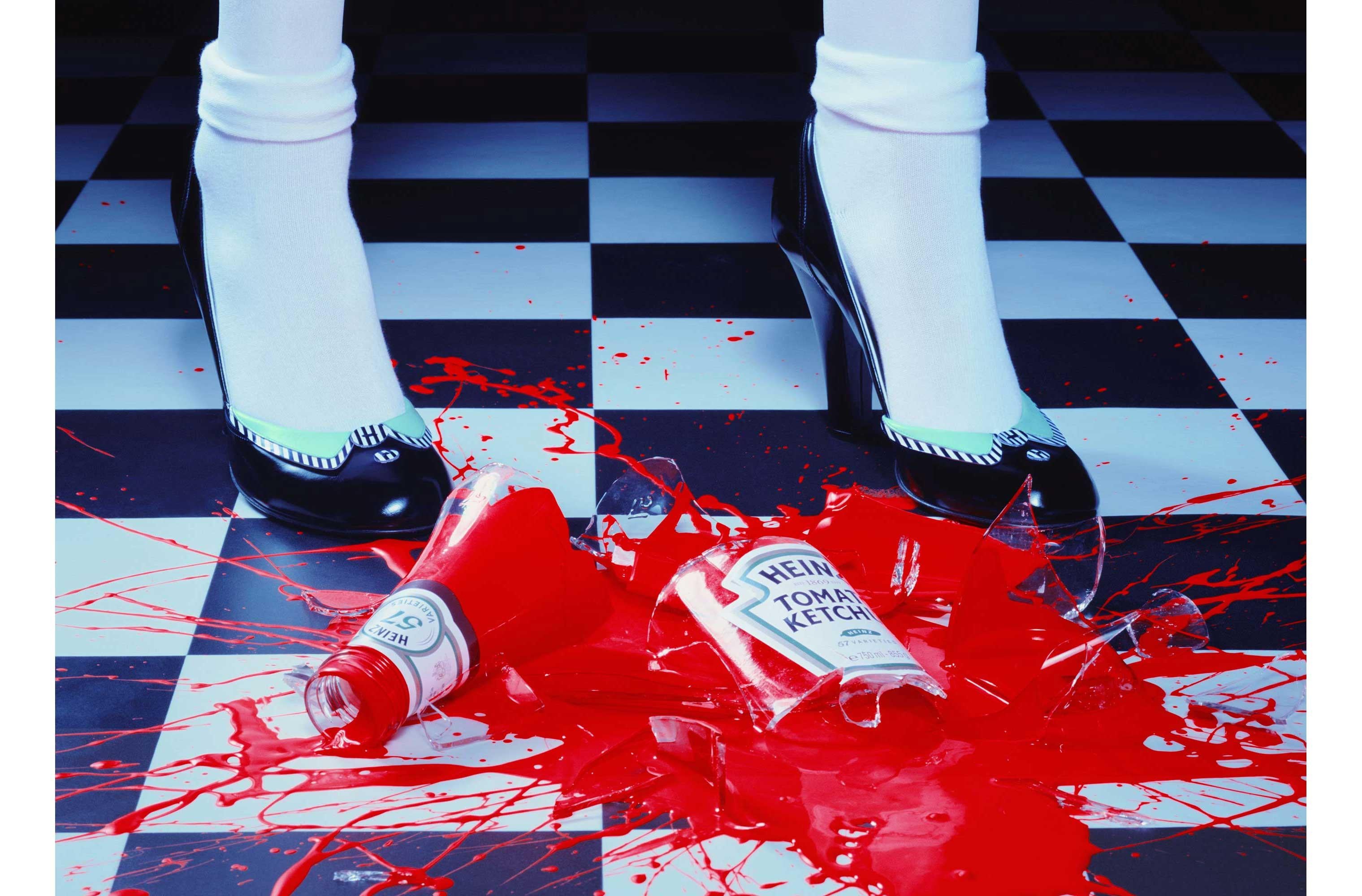 Miles Aldridge Color Photograph - A Drop of Red #2