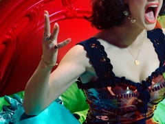Schauspielerin #6 Miles Aldridge, Frau, Mode, Glamour, Porträt, Farbe, Inneneinrichtung