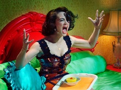 Actress #6 – Miles Aldridge, Woman, Fashion, Glamour, Portrait, Colour, Interior