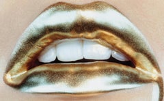 Bold Gold #2 – Miles Aldridge, Woman, Lips, Mouth, Model, Pop Art, contemporary