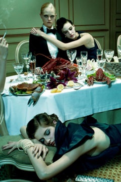Dinner Party #7  – Miles Aldridge, Woman, Fashion, Erotic, Model, Dinner, Food
