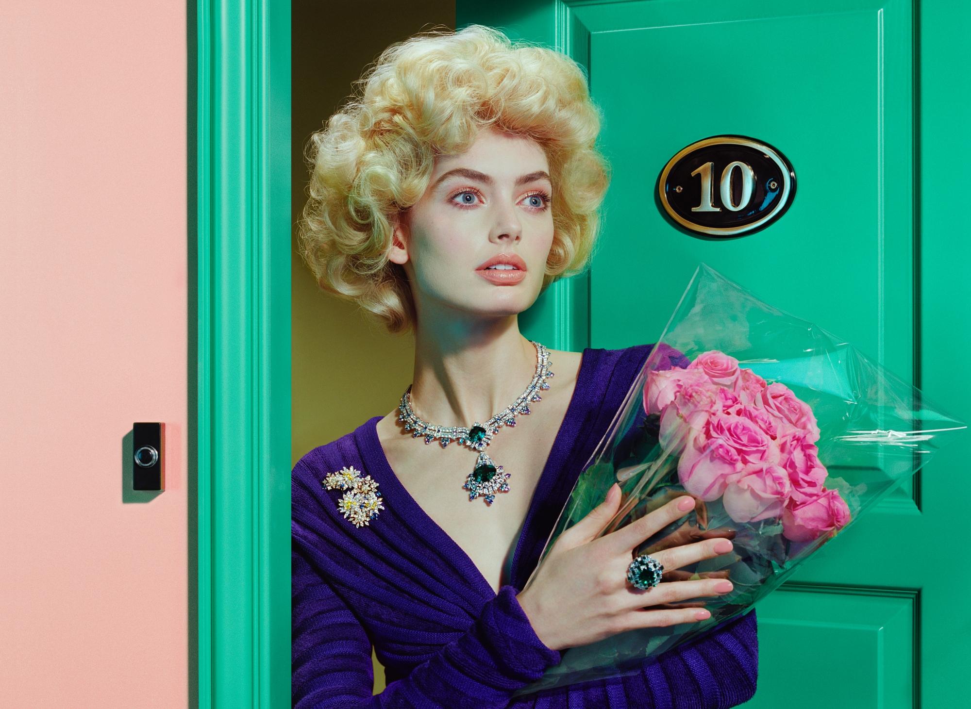 Doors #1, 2023 – Miles Aldridge, Woman, Screenprint, Beauty, Art