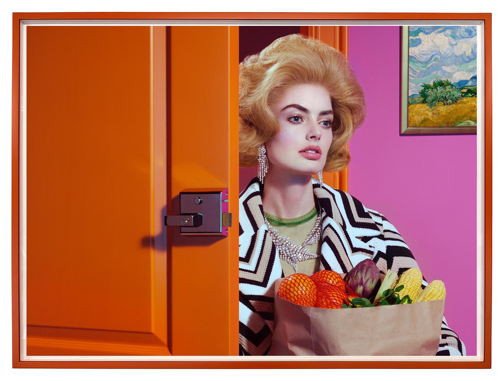MILES ALDRIDGE (*1964, Great Britain) 
Doors #2, 2023
Screenprint in colours
Sheet 73 x 100 cm (28 3/4 x 39 3/8 in.)
Edition of 15, plus 3 AP; Ed. no. 1/15
Print only


A fiercely original photographer, Miles Aldridge (*1964, Great Britain) is best