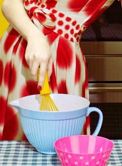 Home Works #1 – Miles Aldridge, Woman, Fashion, Colour, Art, Kitchen, Housewife