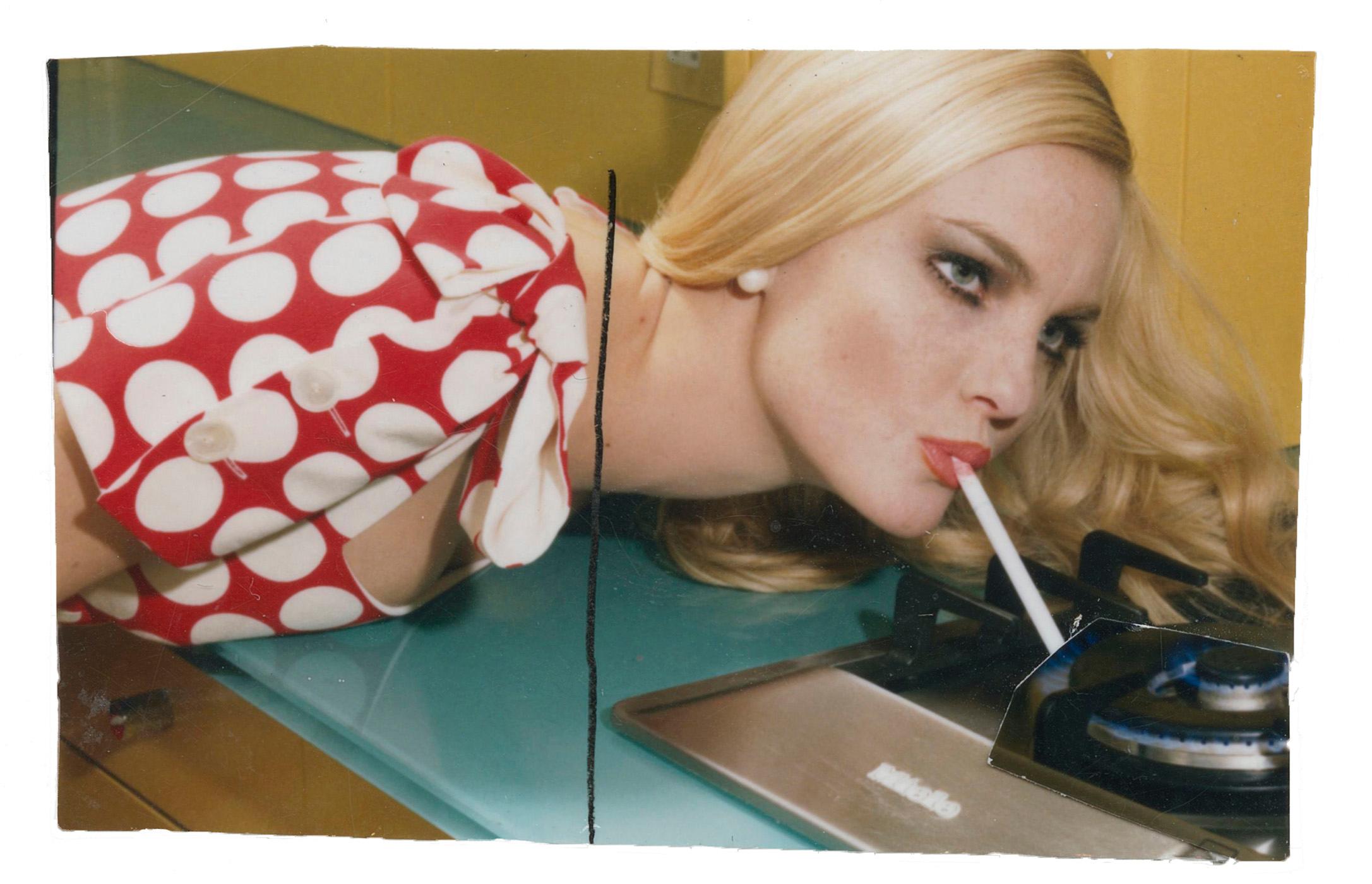 Home Works - study XI, 2008 - Miles Aldridge (Colour Photography)
Unique Polaroid print
Signed in ink on reverse
1 1/4 x 2 inches

Miles Aldridge (born 1964) is one of Britain’s most celebrated fashion photographers, who has worked for a number of
