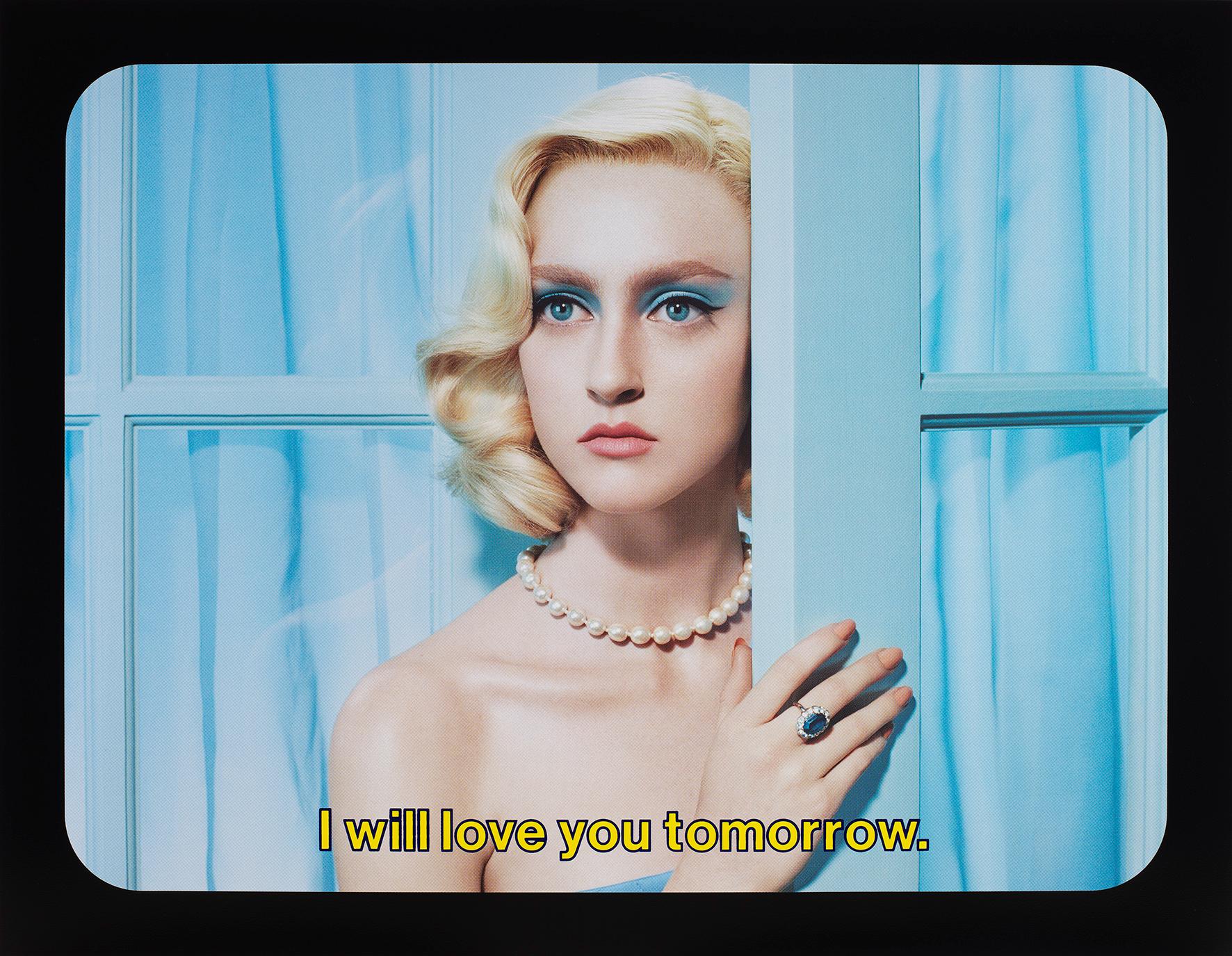 Miles ALDRIDGE (*1964, Grande-Bretagne)
Je t'aimerai demain, 2020
Sérigraphie en couleurs
Feuille 73,5 x 95 cm (28 ¾ × 37 1/2 )
Edition de 15, plus 3 AP ; Ed. no. 9/15
Imprimer seulement

Photographe farouchement original, Miles Aldridge (*1964,