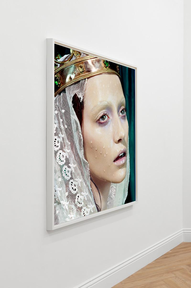 Miles Aldridge (Colour Photography)
Signed and numbered on reverse
Chromogenic print
20 × 15 ½ inches
Edition of 10 + 2 AP

Miles Aldridge’s singular aesthetic is characterised by the use of vibrant hues and elaborately styled sets through which he
