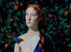 En el jardín - Miles Aldridge, Mujer, Moda, Color, Arte, Jardín, Naturaleza