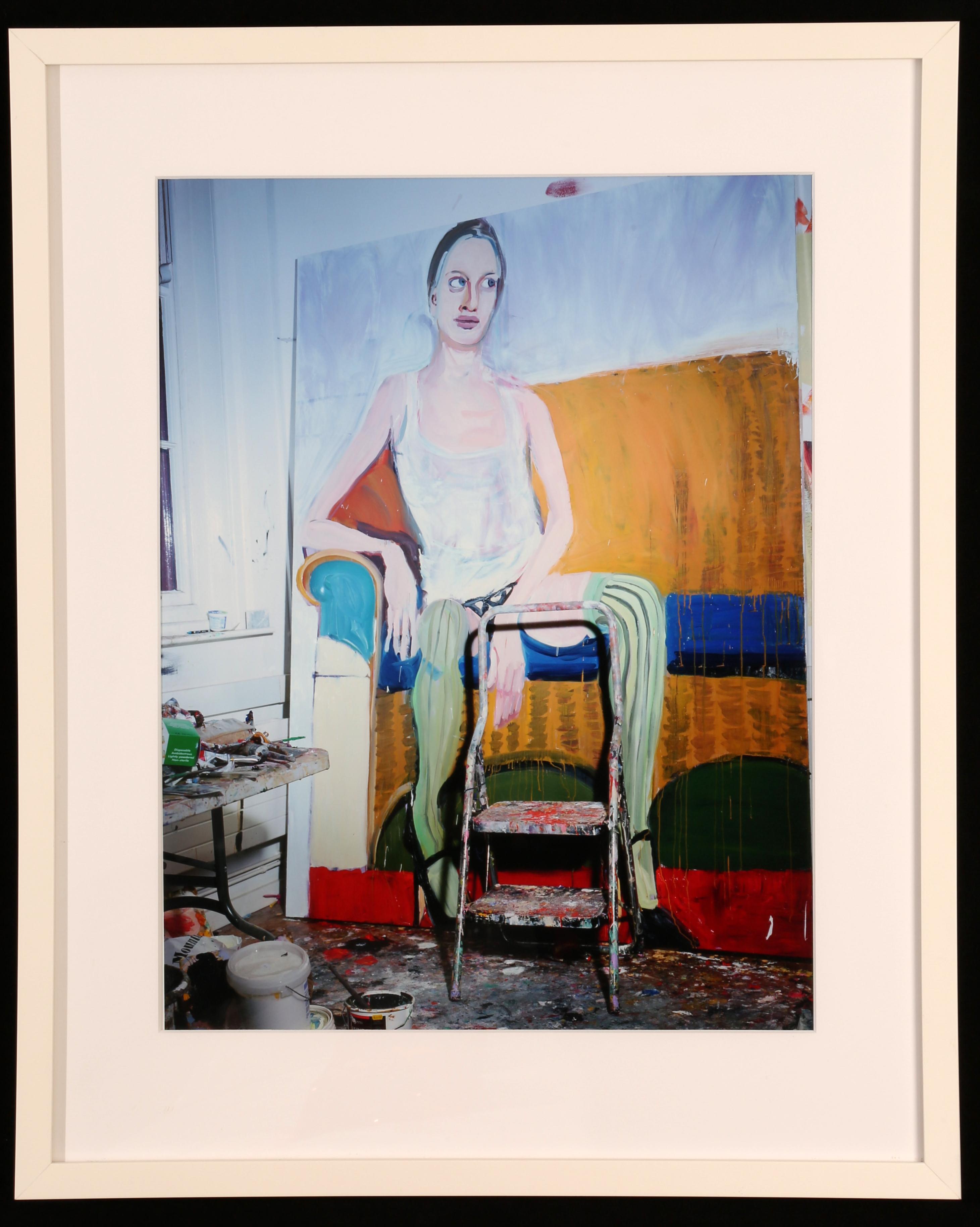 Miles Aldridge
Kristen, Painting by Chantal Joffe (from Kristen series), 2010
Lambda print on photographic wove paper
Framed Dimensions: 23.62 x 19.69 x 1.18 inches  (60 x 50 x 3 cm)
Edition of 60