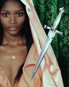 Mystique #1 – Miles Aldridge, Black Model, Fashion, Glamour, Book, Flower, Sword