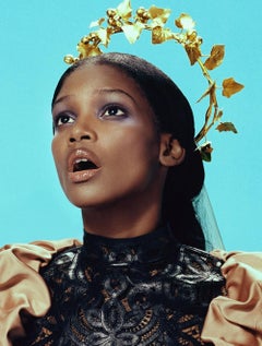 Mystique #3 – Miles Aldridge, Woman, Fashion, Glamour, Flowers, Black model