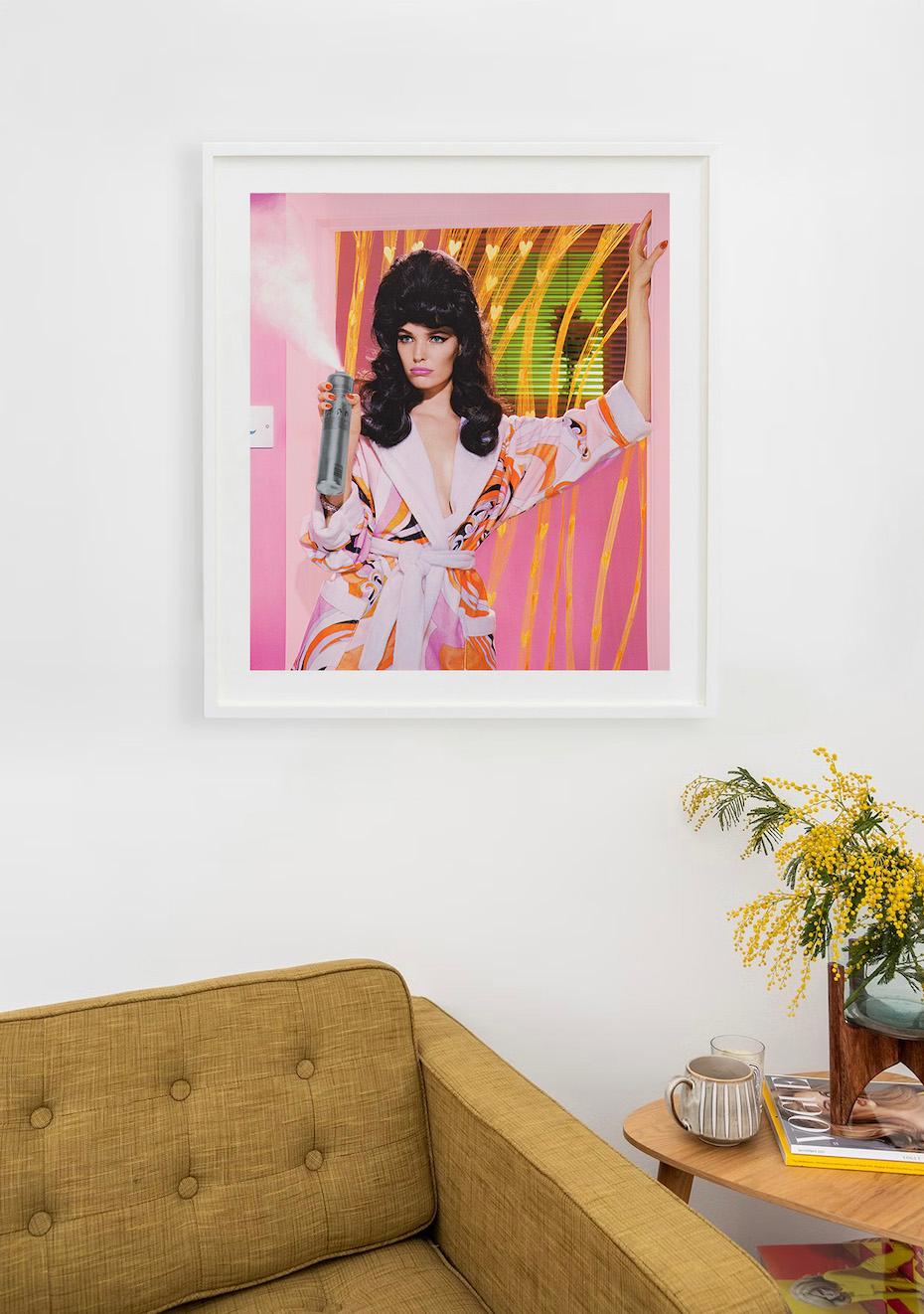 New Utopias #2, 2018 - Pink Portrait Photograph by Miles Aldridge
