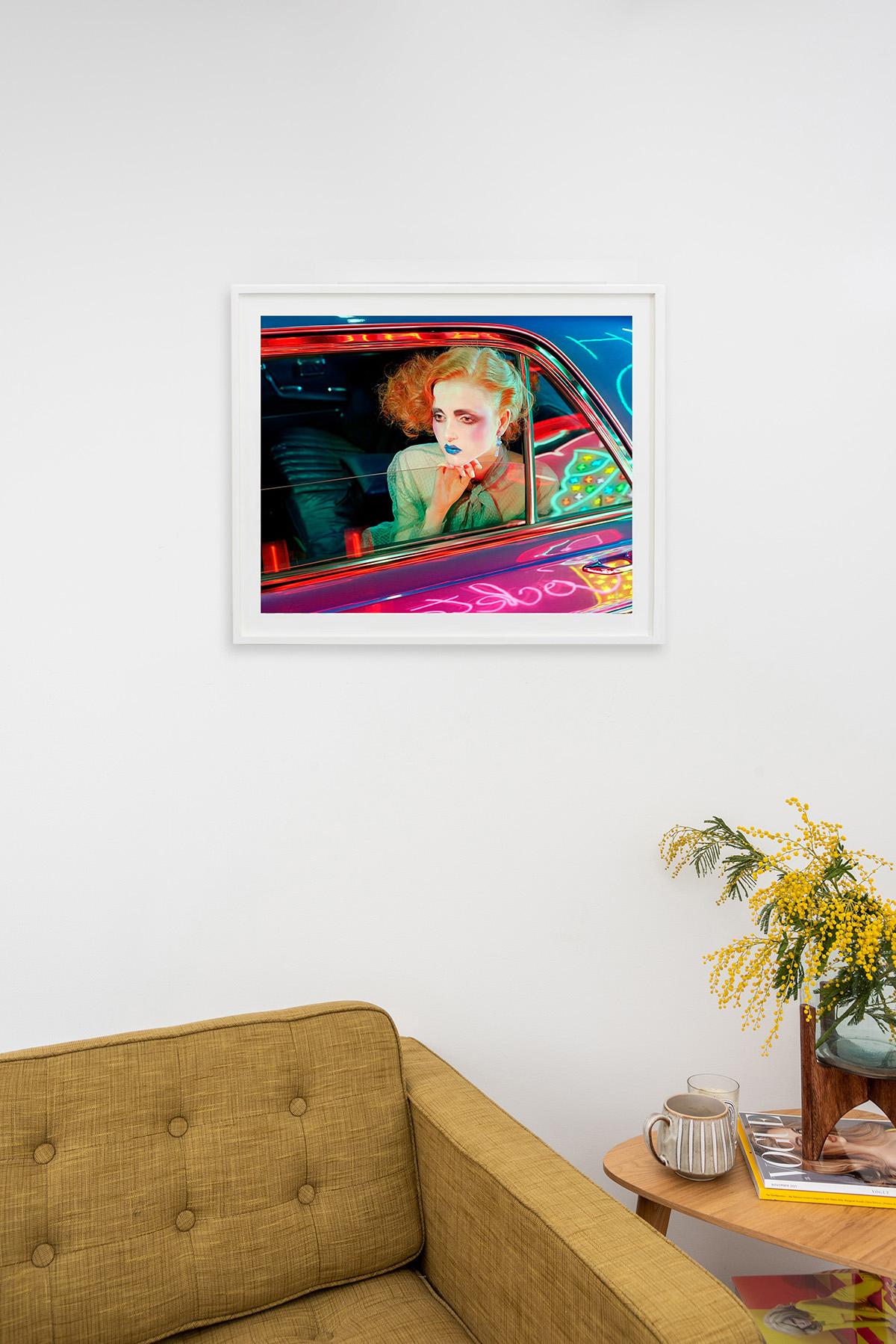 Miles Aldridge (Colour Photography)
Signed and numbered on reverse
Chromogenic print
16 ¾ × 21 inches, edition of 10
32 × 40 inches, edition of 10
48 × 60 inches, edition of 3

Miles Aldridge’s singular aesthetic is characterised by the use of