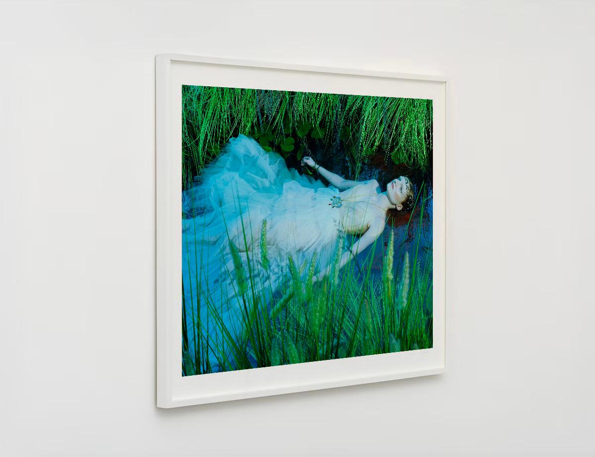 Ophelia, 2016 - Blue Portrait Photograph by Miles Aldridge