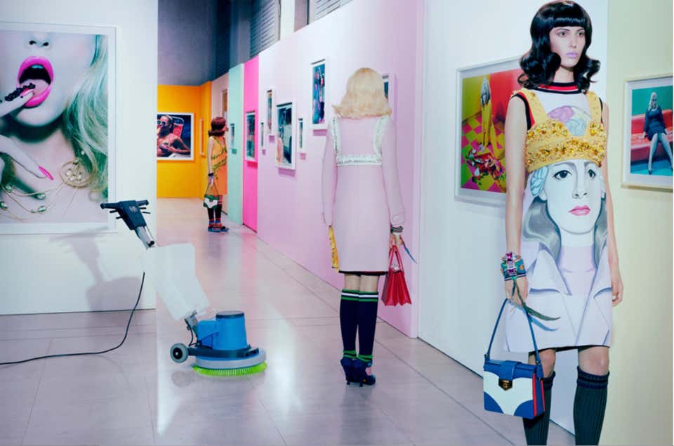 The Cult of Self #3 – Miles Aldridge, Woman, Fashion, Family, Park, Colour, Art