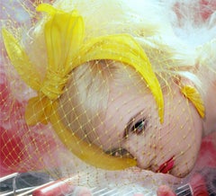 The Oracle #2 Miles Aldridge, femme, mode, maquillage, grille, pop art, couleur