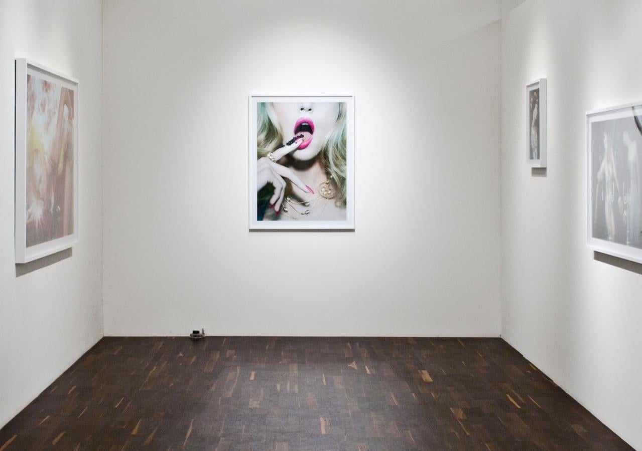 The Pure Wonder #1 – Miles Aldridge, woman, mouth, lips, pink, fashion, pop art For Sale 1