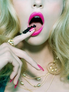 The Pure Wonder #1 – Miles Aldridge, woman, mouth, lips, pink, fashion, pop art