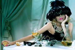 The Pure Wonder #2 Miles Aldridge, Frau, Lippen, Mode, Abendessen, Erotisch, Kunst