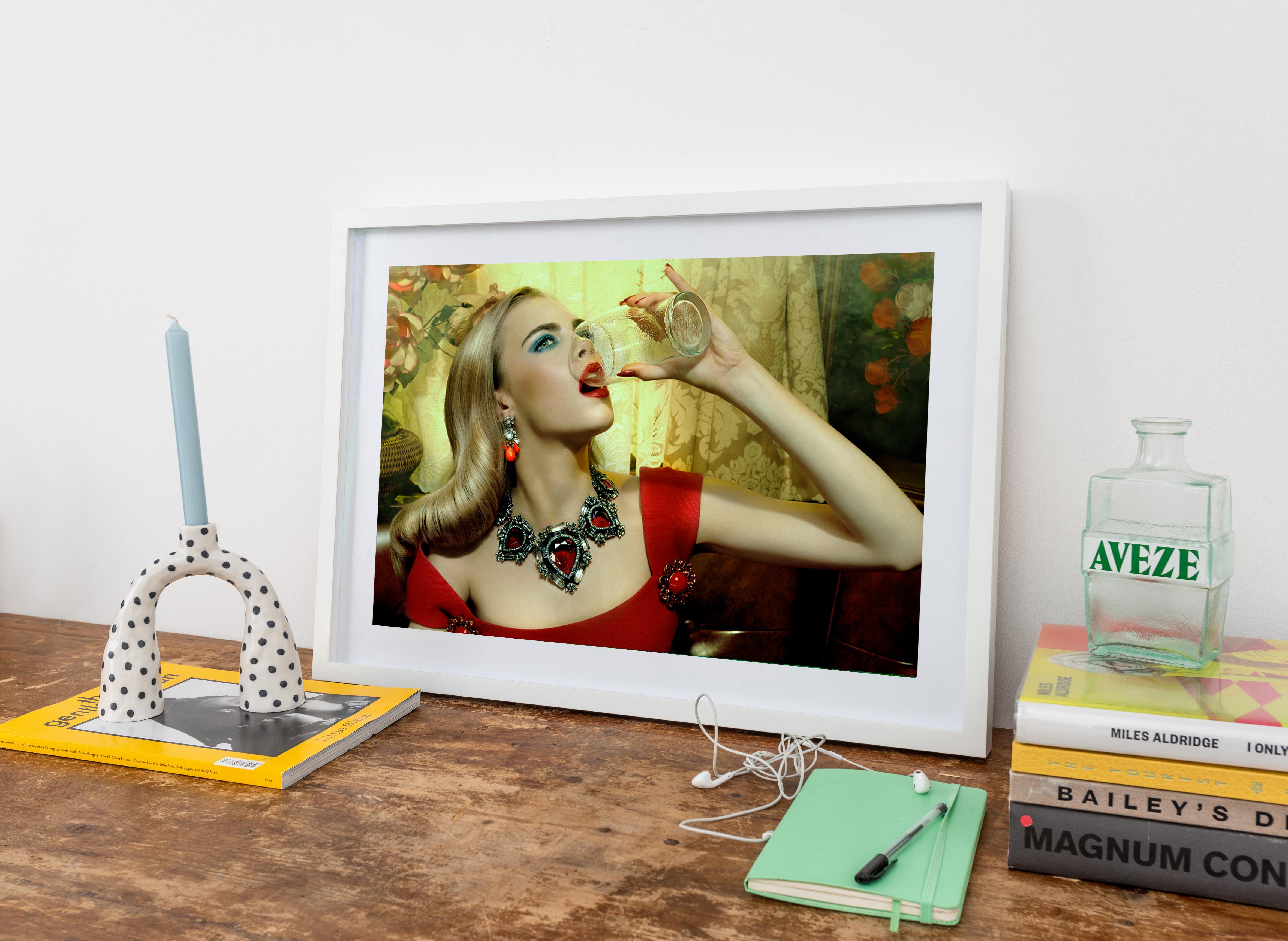 Miles Aldridge (Colour Photography)
Signed in ink on artist's label
Chromogenic print
15 x 20 inches, edition of 10
30 1/4 x 40 inches, edition of 10
46 1/4 x 60 inches, edition of 3

Miles Aldridge’s singular aesthetic is characterised by the use